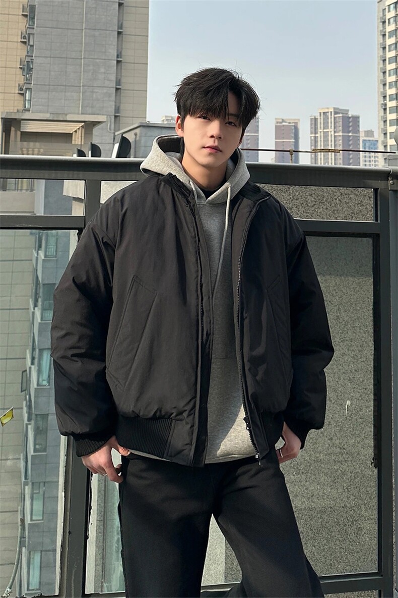 夹棉加厚棉衣[网图]飞行员夹克美式短款外套男5D1199-TP48不,男装夹克,电商A102