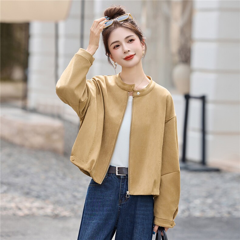 休闲短外套女小个子秋季2025新款高级感时尚减龄百搭上衣，女装短外套，浙宝029