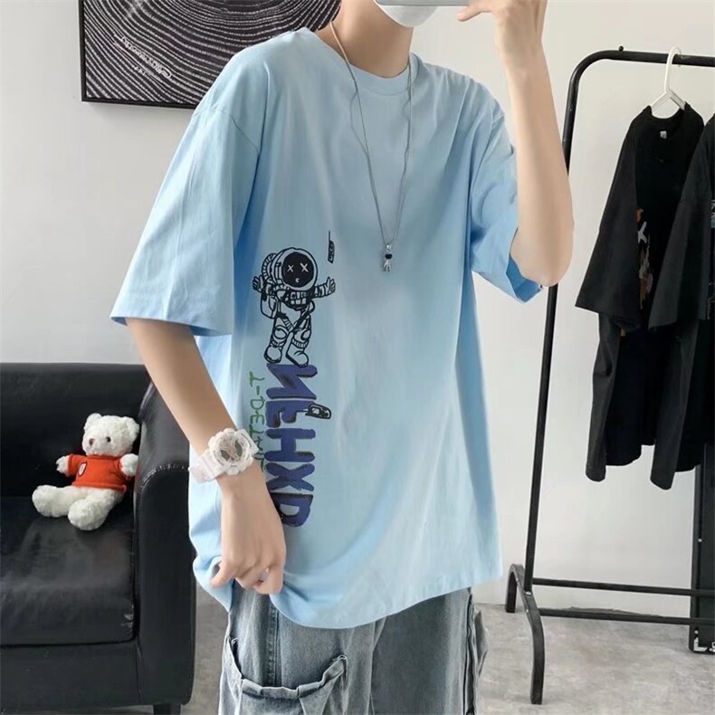 男圆领纯棉T恤宽松短袖T07P30,男装T恤,星座1116-2