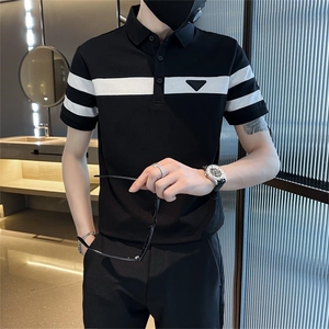 老款持续补单夏季大码短袖T恤翻领高级感Polo衫T0231-特P45图片