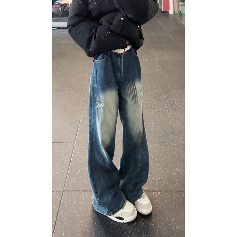 男生牛仔裤美式潮流长裤A21-P45图片