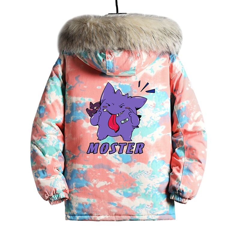 MC49087-P135日系潮衣男大码派克服男工装服外套袄网格,男装棉衣,电商A040A