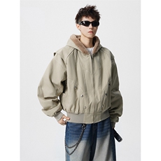 仿兔毛座山雕男美式加厚加绒工装棉衣男保暖夹克外套MY1708-P128，男装夹克，电商D206-1