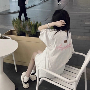 万针全刺绣工艺抖音得物高品质260克重磅纯棉双纱美式高街短袖T恤图片