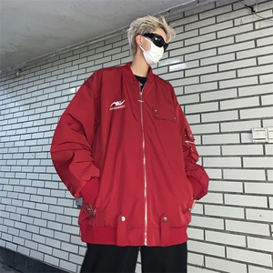 A785-P65 美式高街设计感棒球服外套男2024秋季薄款情侣潮牌夹克图片