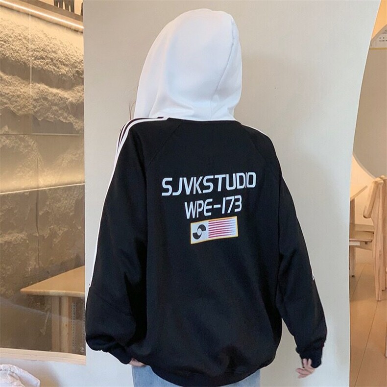EE080-P65卫衣男女情侣薄款2024拉链开衫外套连帽女装上衣200斤,女装短外套,星座911-3