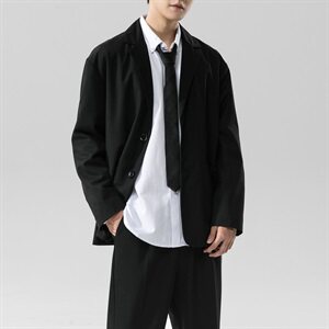 西服外套男韩版潮流痞帅雅痞小西装上衣休闲西装秋季DF142T图片
