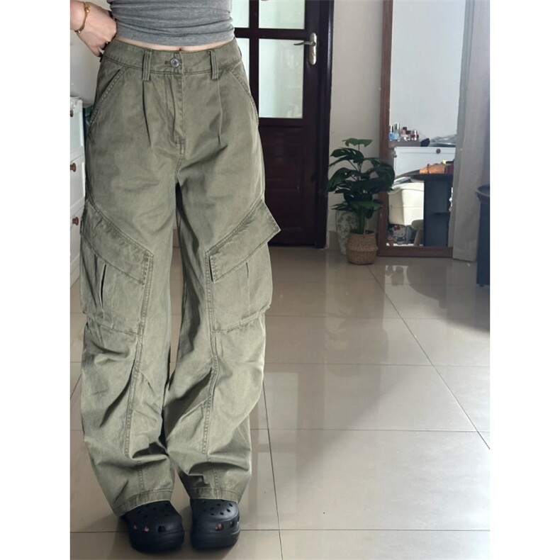 工作牛仔裤潮大口袋男女款弯刀裤高街风P48Y65,男装牛仔裤,星座1112-1