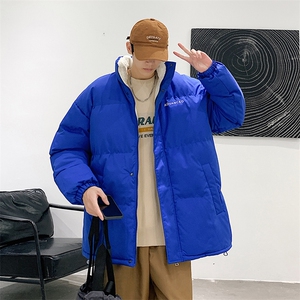 新款男百搭设计感纯色港风棉衣M066-P90控148图片