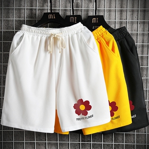 MK37257-P15 冰丝短裤男士大码宽松休闲五分裤男运动中裤 网格图片