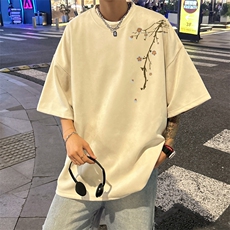 量大优供视频重磅麂皮绒短袖T恤男JPDX216-特P19，男装T恤，电商B367