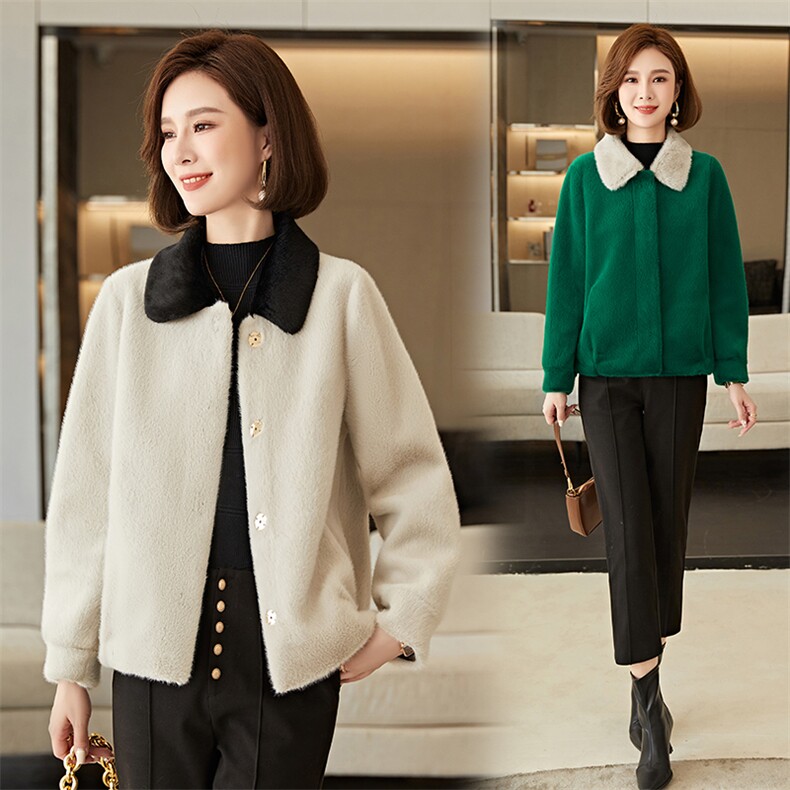 2022年冬季舒适潮流简单有范保暖显瘦外套，女装毛呢外套，魅影