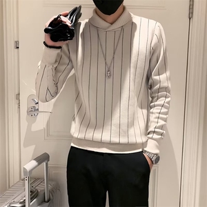 毛衣男士秋季长袖打底衫修身气质潮牌男装针织衫S539-P43图片