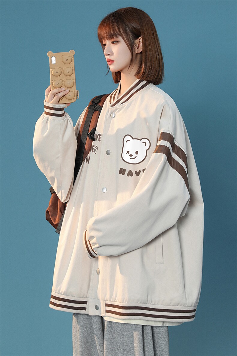 中性春季百搭宽松棒球服拼色夹克情侣棒球服外套女G6291P65控78,男装夹克,电商A268