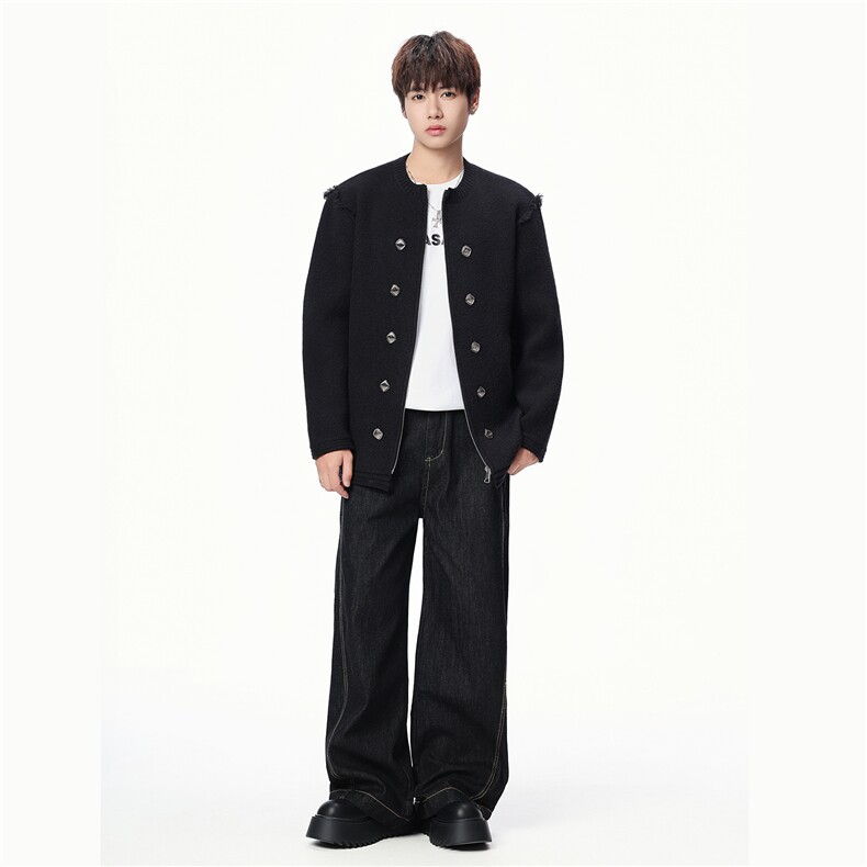 【新品】2025秋冬男士时尚休闲百搭针织开衫毛衣潮流-M206-P60,男装针织衫/毛衣,星座1105-1