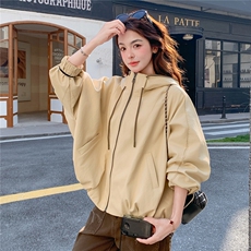 【新品】【有货】2026春季连帽皮衣C5805P195K318，女装皮衣，2D113