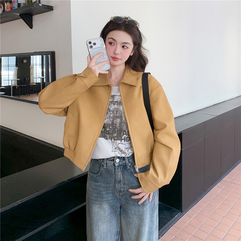 已出货春装新款~皮衣外套女1楼南36-39吾爱衣-A2515-P145-K258,女装皮衣,1C083