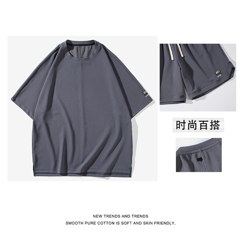 夏季舒适百搭亲肤透气套装TZ13-特批70,男装休闲套装,星座718