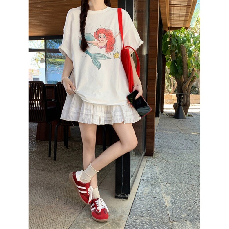 T0167-P25童话故事人鱼公主卡通印花纯棉T趣味圆领短袖,男装T恤,星座617A-2