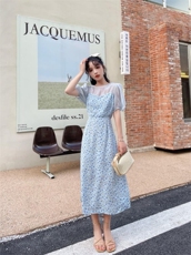 假两件套碎花，其它，安玖拉