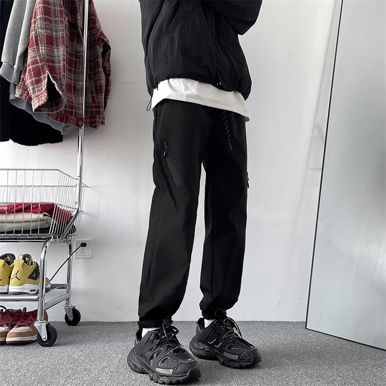 机能风冲锋裤男春款束脚休闲裤子美式痞帅高级感,男装休闲裤,星座410-7