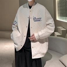 学院风棒球服潮牌潮流休闲宽松bf风百搭外套JK02317-P80控100，男装夹克，星座308B-1