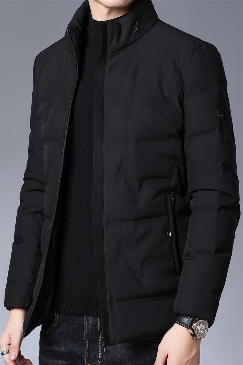 AN9072钱塘2020-3秋冬新款中年男士休闲立领保暖羽绒服外套P190,男装羽绒服,钱塘207-3