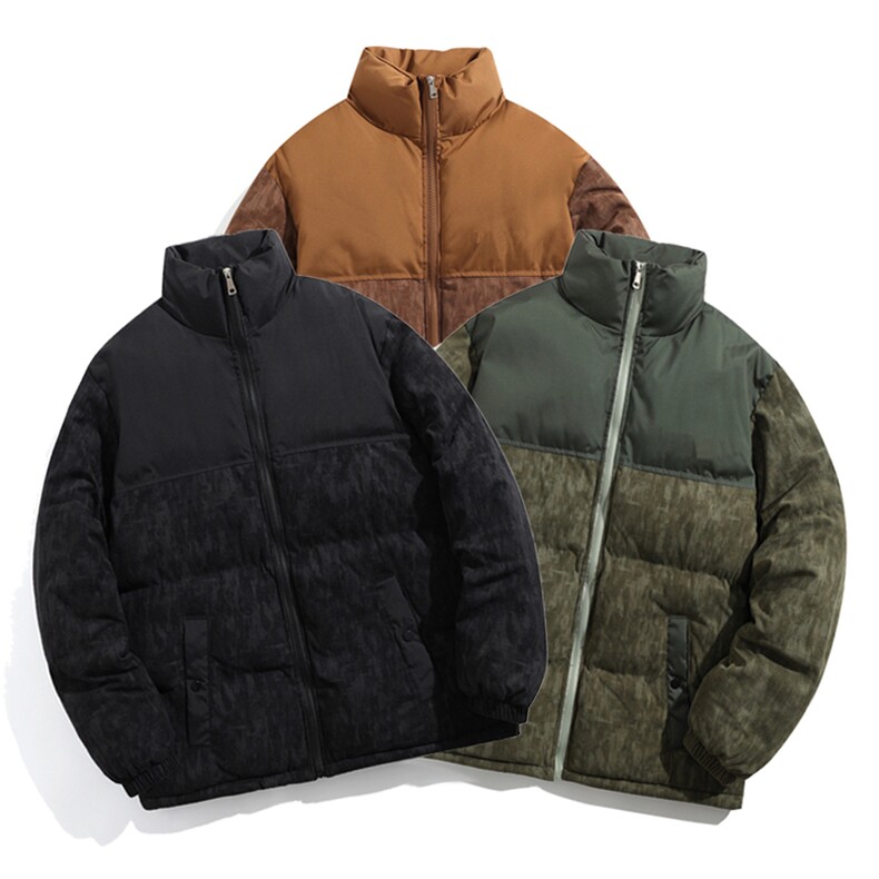 光板G1615P75【量大有差】灯芯绒拼接冲锋棉衣棉服棉袄立领面包服,男装棉衣,星座207
