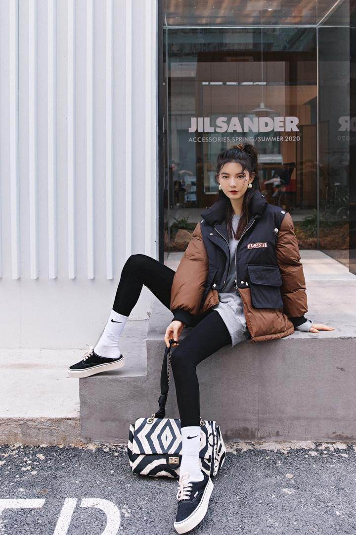 袖子了拆卸，棉衣，羽绒两个版本，女装棉衣/棉服，YOUER DENG