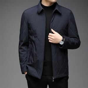 中年男新款冬季加厚棉服爸爸冬装短款棉衣外套 ZL61966-P155图片