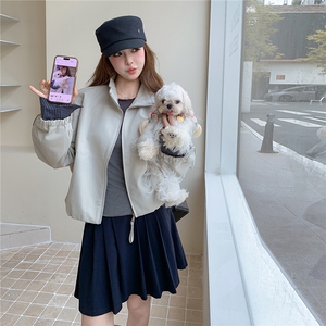 韩系学院风立领短外套女2025秋季新款洋气减龄巨好看休闲工装上衣图片