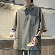 夏季舒适百搭休闲宽松翻领T恤TT321-特批43，男装T恤，星座718