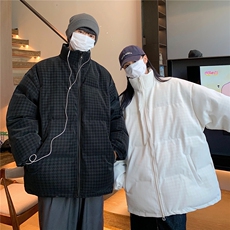 情侣装冬装宽松加厚皮衣棉衣棉服男潮大码学生棉袄外套D232P128，男装皮衣，电商A335-1（原A458）