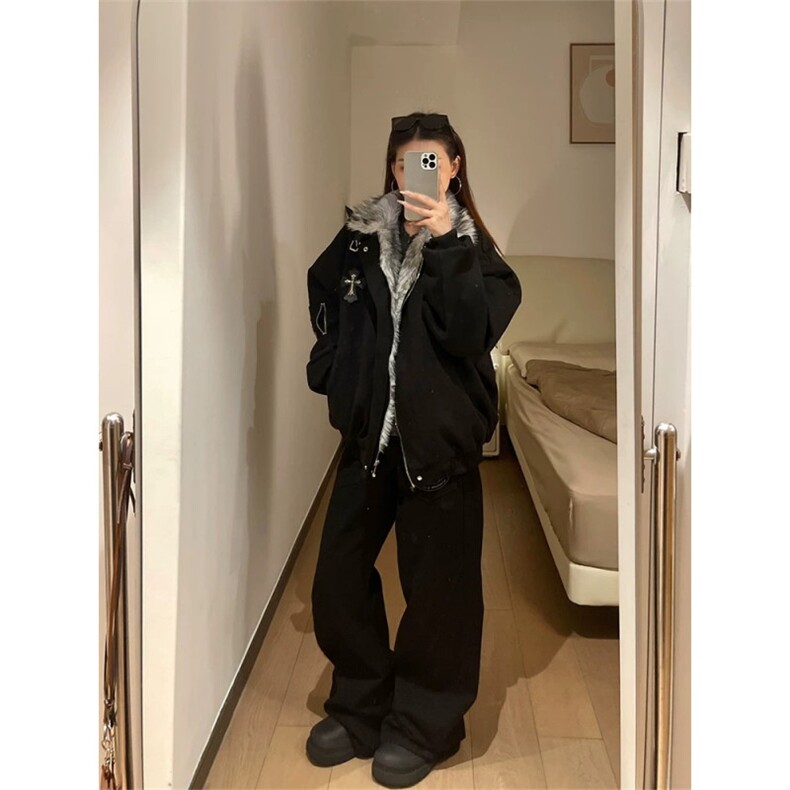 706-1-MY5035-P108特P现货冬季毛领座山雕棉服十字架加厚外套,男装棉衣,星座706-1