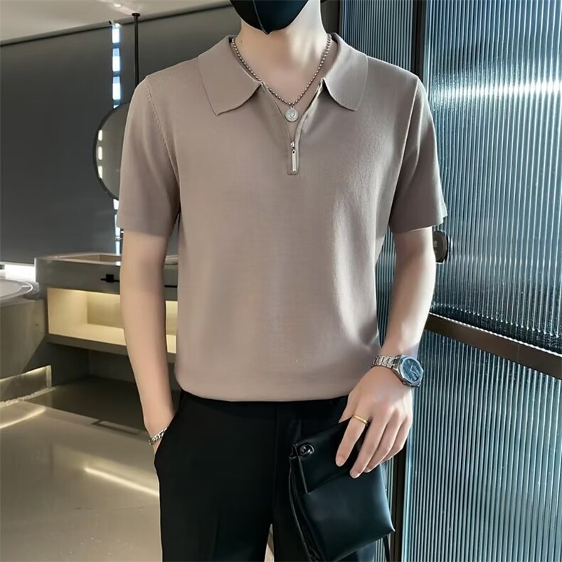 男纯色短袖时尚2023POLO衫百搭潮流青春流行TS317,男装T恤,星座1116A-2（原606A-1）