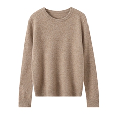 蓬松软糯~拉绒圆领纯山羊绒衫女宽松保暖2025秋冬新款针织大毛衣，男装羊毛衫，暮绒羊羊绒