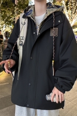 春秋季潮风假两件外套男新款美式夹克XZ102B-1-JK9903P90，男装夹克，星座102B-1