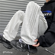 2023秋冬加绒条纹卫裤常规K23504-p50控68加绒K23504JR-p60控78，男装休闲裤，电商B315