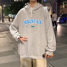 WY2231-P35纯棉连帽卫衣男大码运动帽衫宽松薄外套男，男装卫衣，电商A040