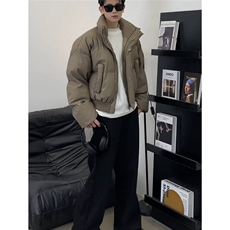 【网图现货】主推三防棉衣男休闲宽松百搭加厚保暖棉服MY89/P100，男装棉衣，星座205-3