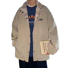 男春季休闲夹克新款潮牌宽松双面穿上衣外套CYJK2120-P75，男装夹克，电商A128
