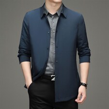 YY-A6629962男士2023年秋季新款长袖外套休闲青年中长款风衣P198，男装风衣，电商B360