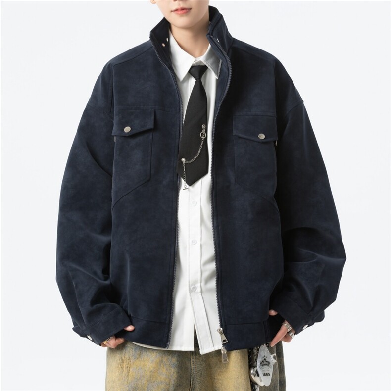 现货得物抖音品质男士皮夹克情侣皮衣外套JK306P80，男装夹克，星座1904A-1