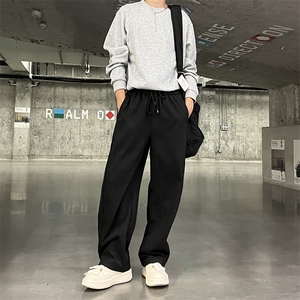 902-106-P48秋冬款毛呢休闲裤男卫裤搭配卫衣夹克毛衣牛仔裤子