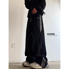 工装裤2025新款春秋薄款冲锋束脚软壳裤阔腿休闲运动裤子XYK86，男装工装外套，星座208-5