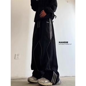 工装裤2025新款春秋薄款冲锋束脚软壳裤阔腿休闲运动裤子XYK86图片