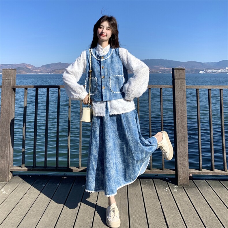 2026春款xian货韩版时尚三件套2C090-9053-P190-K298,女装套装/套裙,2C090