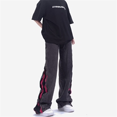 欧美高街拉链牛仔裤男hiphop炸街复古宽松小众vibe风长裤GN71-P72，男装牛仔裤，星座1008