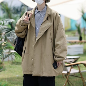 hiphop高街外套高街男日系机能风立领夹克冲锋衣J8073P60图片