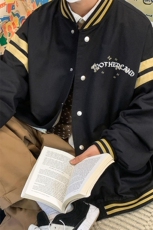 23春季新款时尚潮流美式西海岸螺纹棒球服百搭夹克G297P65控88，男装夹克，电商A247